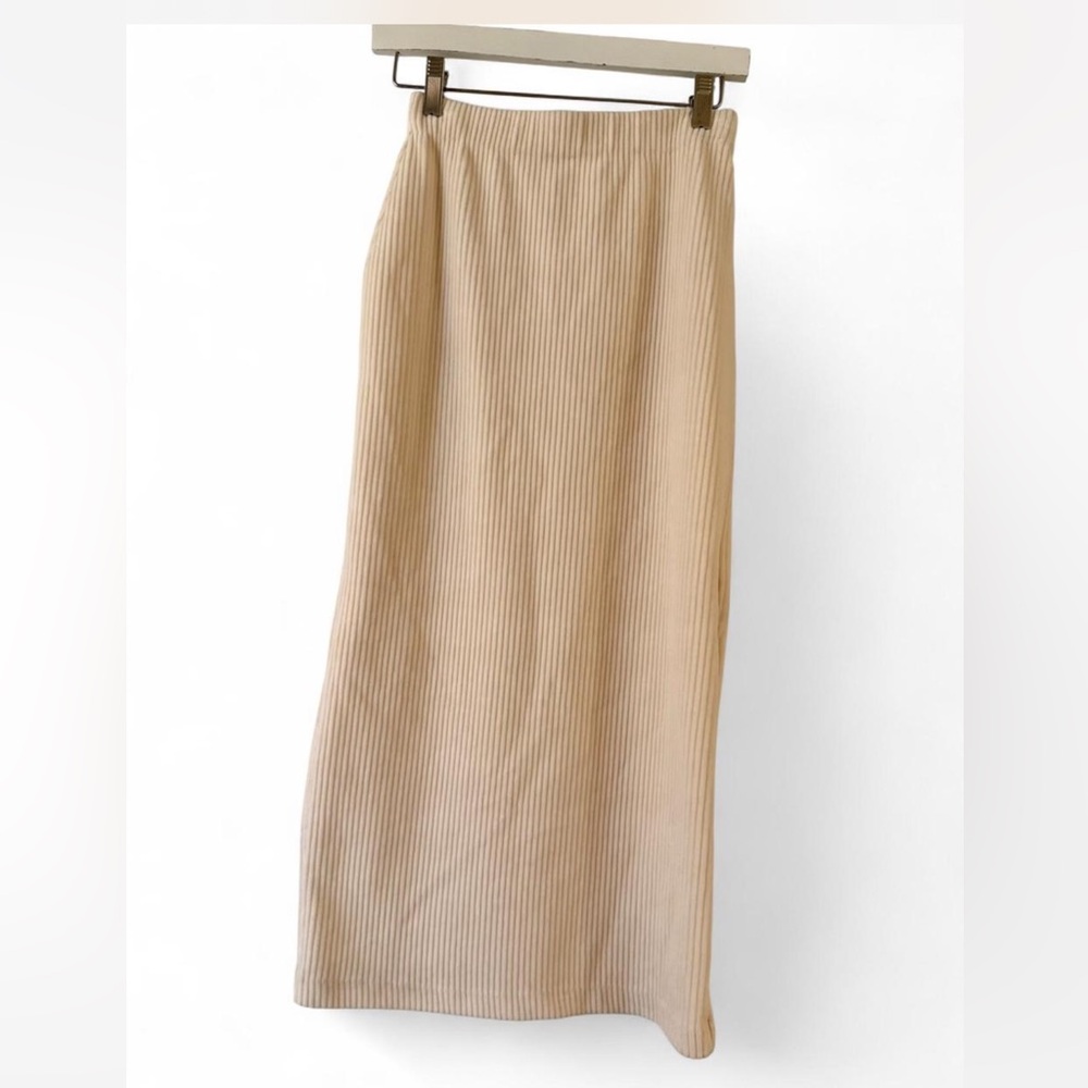 corduroy skirt slit on side